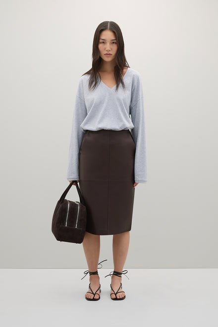 The Wright Leather Skirt