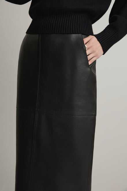 The Wright Leather Skirt