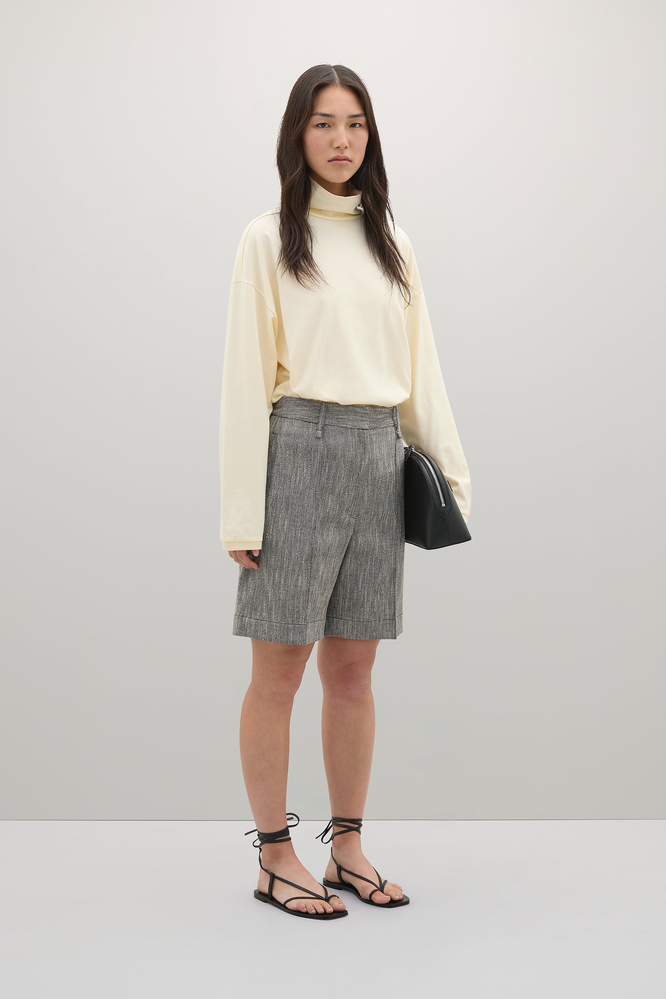 The Miles Lemon Yellow Cotton Turtleneck Top – A.EMERY
