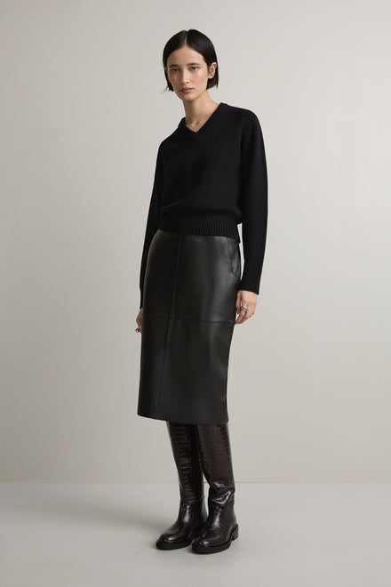 The Wright Leather Skirt