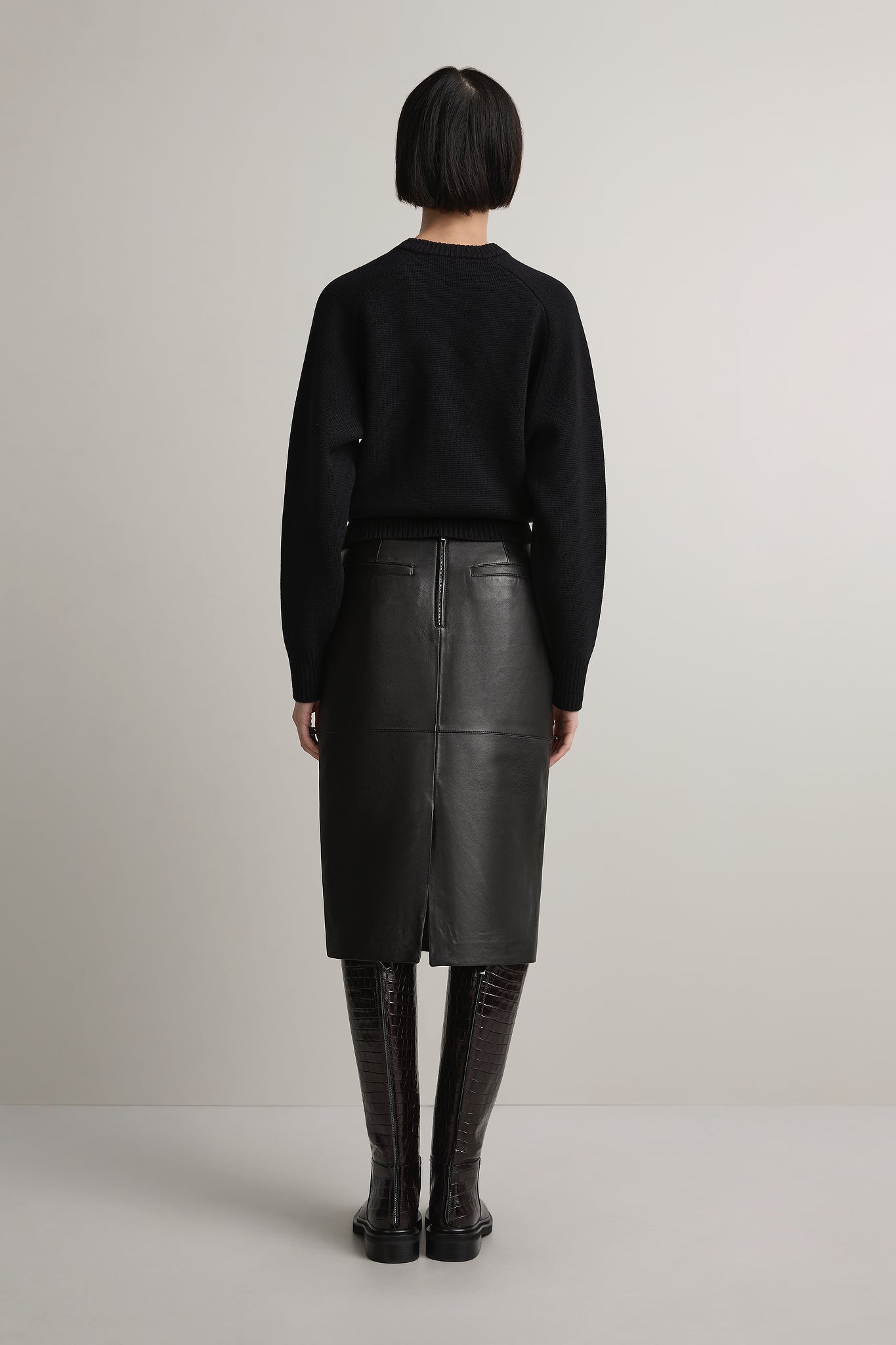 The Wright Leather Skirt