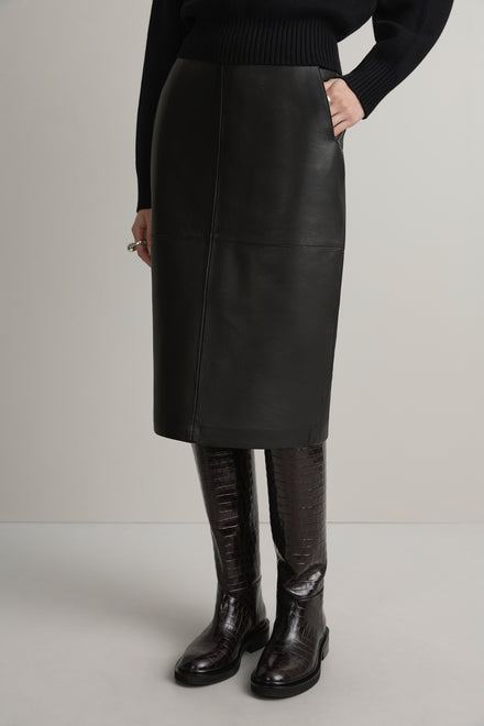 The Wright Leather Skirt