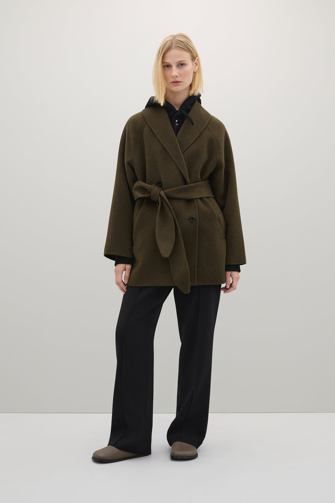 MARC JACOBS LOOK スエード調ジャケット カーキ 4 M相当 上品 S4-Crosby_Jacket_Deep_Olive-